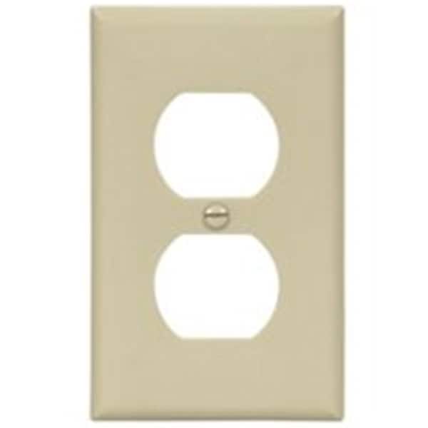 Eaton Wiring Devices 5132V 1 Gang Ivory Duplex Plate 6730147 - main